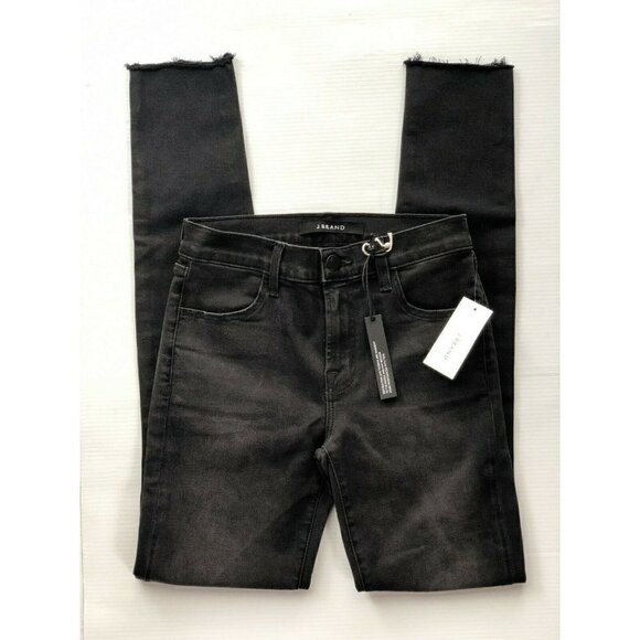 J Brand Womens 620 JB001609 Teared Raw Slim Skinny Jeans 25 Nevermore Destruct - Picture 2 of 12